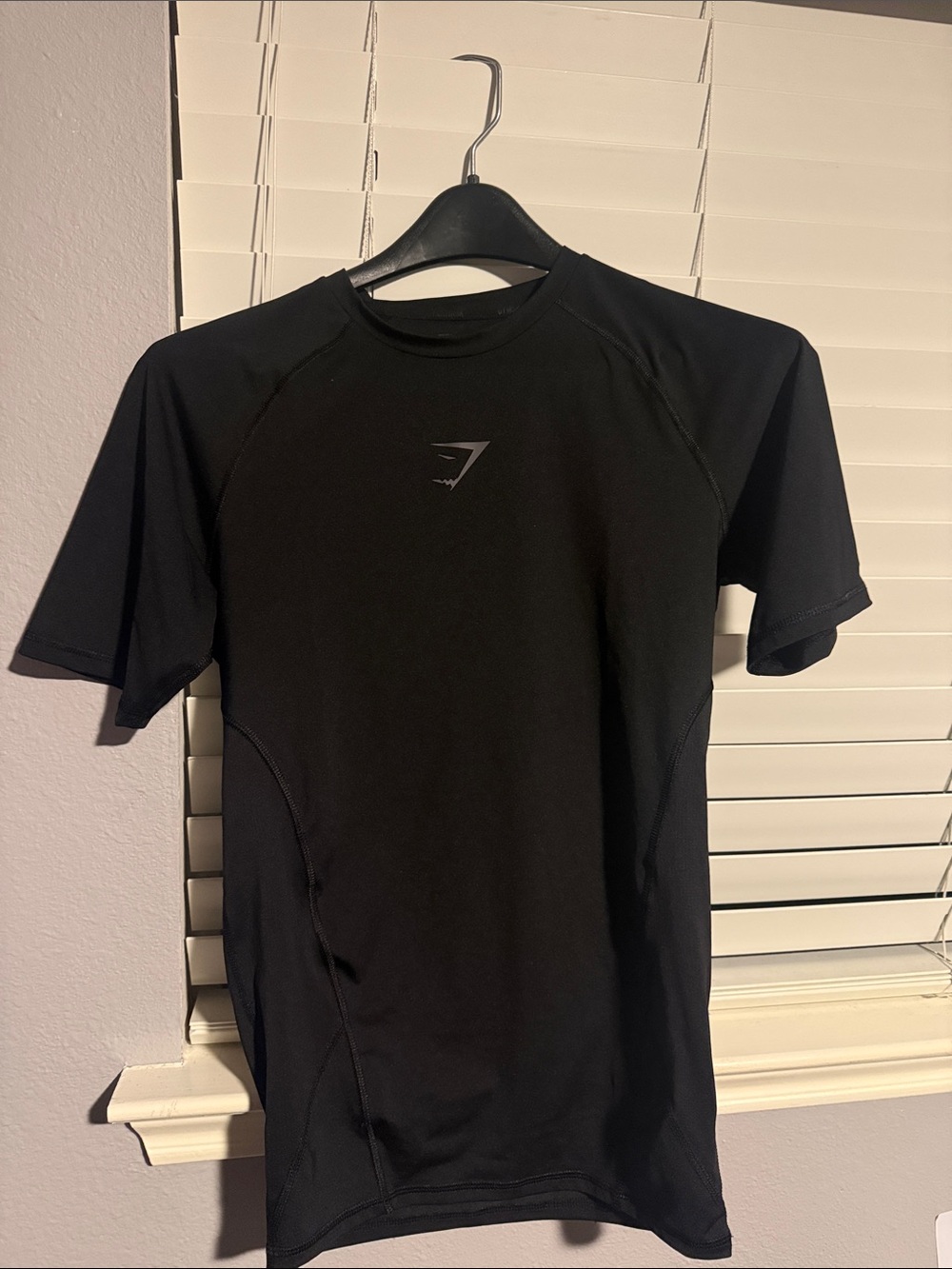 Gymshark Black Short-Sleeve Compression Muscle Shirt